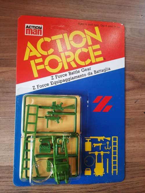 MOC Action Force 1982 Z Force Battle Gear Vintage Figure