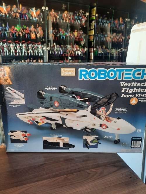 ROBOTECH 1986 Complete Boxed Harmony Gold Veritech Fighter (UNUSED) Vintage Figure