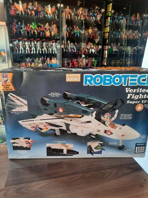 ROBOTECH 1986 Complete Boxed Harmony Gold Veritech Fighter (UNUSED) Vintage Figure