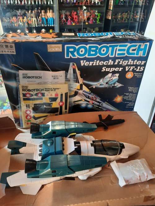 ROBOTECH 1986 Complete Boxed Harmony Gold Veritech Fighter (UNUSED) Vintage Figure
