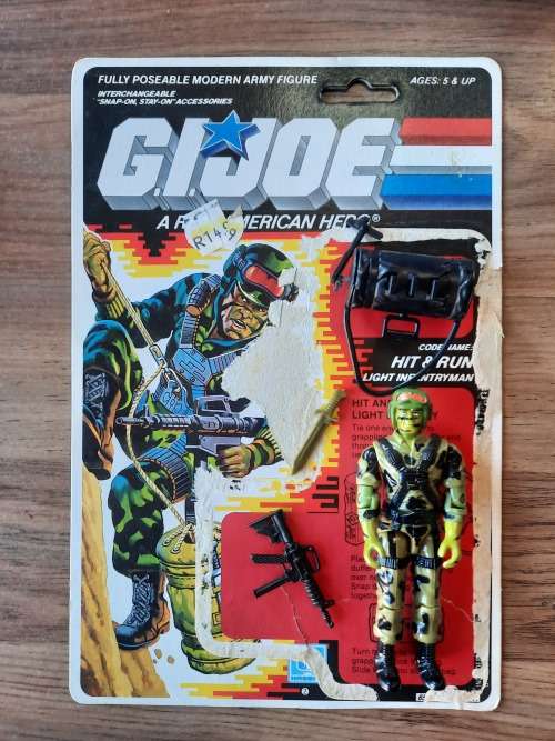 GI Joe 1988 Complete Hit And Run With Cardback Vintage Figures