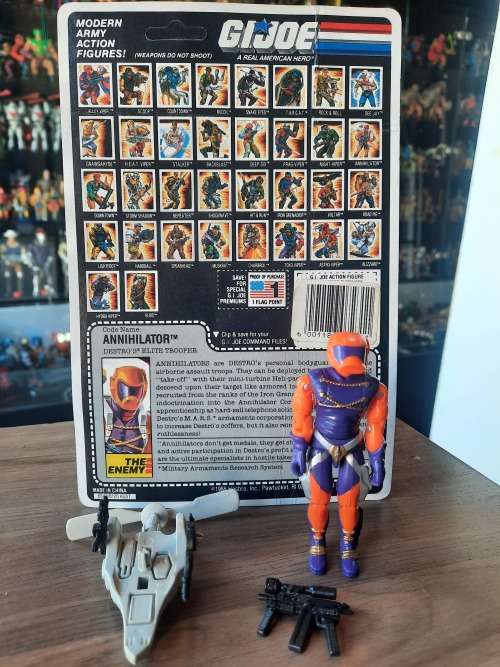 GI Joe 1989 Complete Annihilator With Cardback Vintage Figures