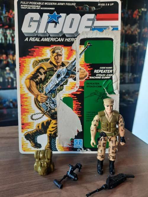 GI Joe 1988 Complete Repeater With Cardback Vintage Figures