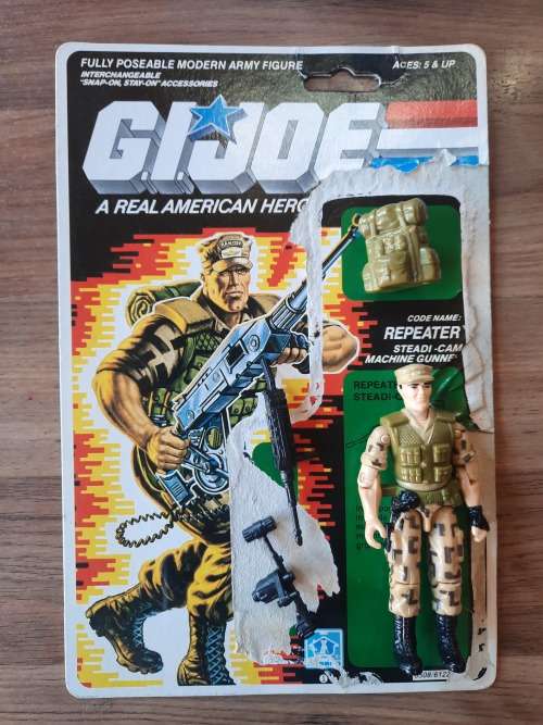 GI Joe 1988 Complete Repeater With Cardback Vintage Figures