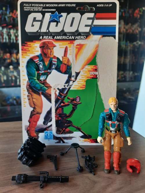 GI Joe 1989 Complete Downtown With Cardback Vintage Figures
