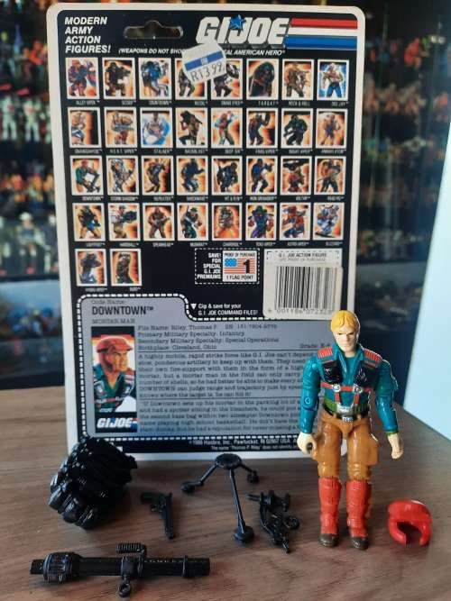 GI Joe 1989 Complete Downtown With Cardback Vintage Figures