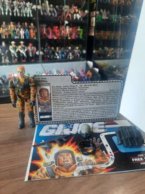 GI Joe 1990 Complete Free Fall With File Card Vintage Figures
