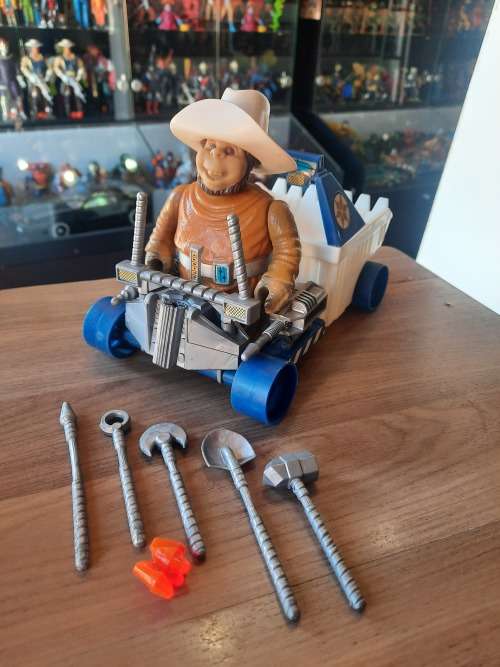 BraveStarr 1986 Deputy Fuzz With Prairie Rocket Vintage Figure