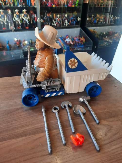 BraveStarr 1986 Deputy Fuzz With Prairie Rocket Vintage Figure