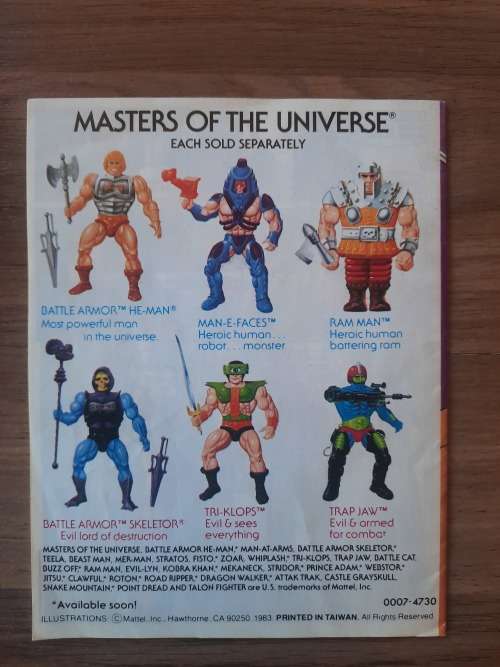 1983 Mini Comic Doubled Edged Sword of He-Man-Masters of the Universe (MOTU)