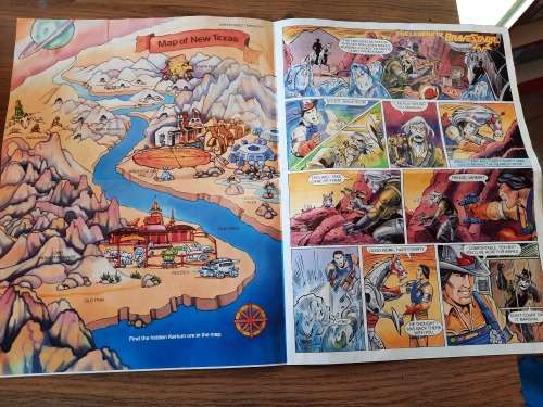 BraveStarr 1986 Insert NEW TEXAS DAILY NEWS POSTER Vintage Figure