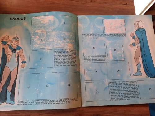 Thundercats 1986 Sticker Album EMPTY BOOK,Torn Pages,Lifted Stickers Vintage Figure