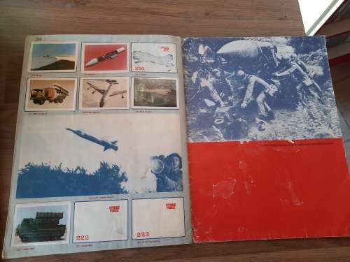 STRIKE FORCE 1982 Sticker Album (A FEW MISSING PAGES)  Vintage Figure