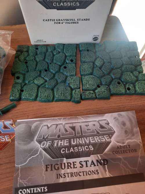 MOTUC Castle Grayskull Stands Masters Of The Universe Classics Figure He-Man