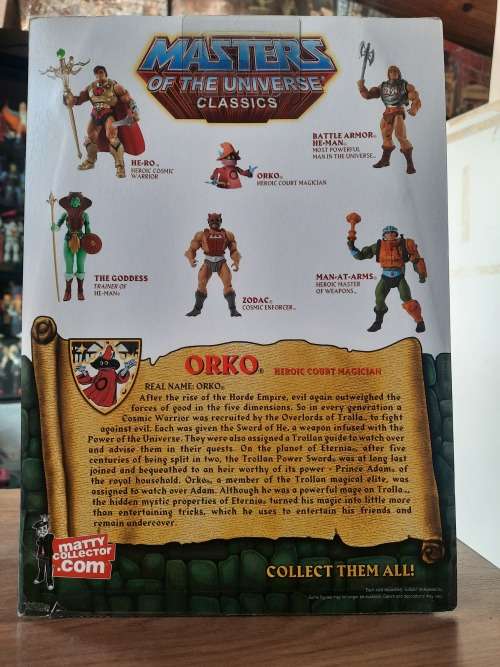 MOTUC ORKO With PRINCE ADAM (MOC) Masters Of The Universe Classics Figure He-Man