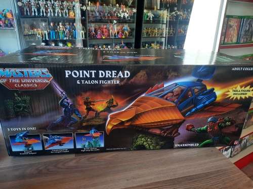 MOTUC POINT DREAD and TALON FIGHTER (MOC) Masters Of The Universe Classics Figure He-Man