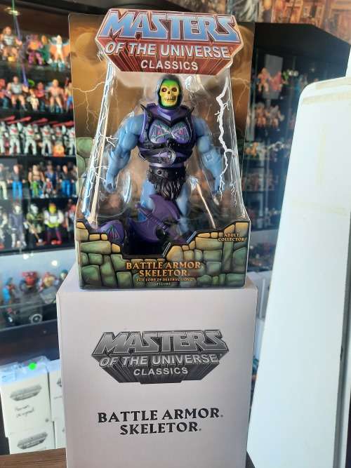 MOTUC BATTLE ARMOR SKELETOR (MOC) Masters Of The Universe Classics Figure He-Man