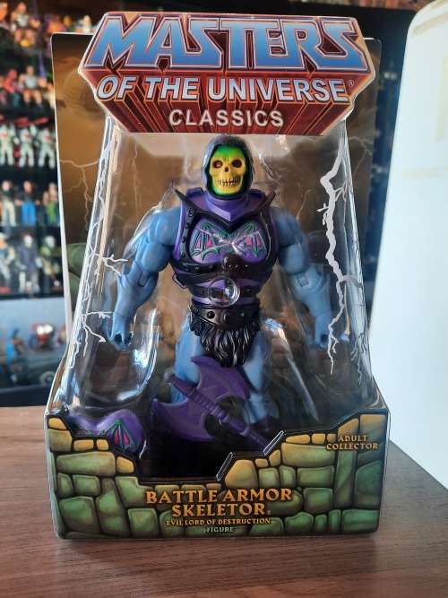 MOTUC BATTLE ARMOR SKELETOR (MOC) Masters Of The Universe Classics Figure He-Man