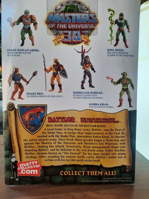 MOTUC RATTLOR (MOC) Masters Of The Universe Classics Figure He-Man