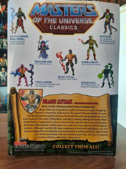 MOTUC BLAST ATTACK (MOC) Masters Of The Universe Classics Figure He-Man