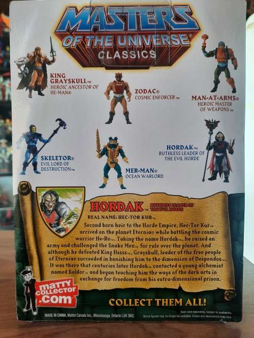 MOTUC HORDAK (MOC) Masters Of The Universe Classics Figure He-Man