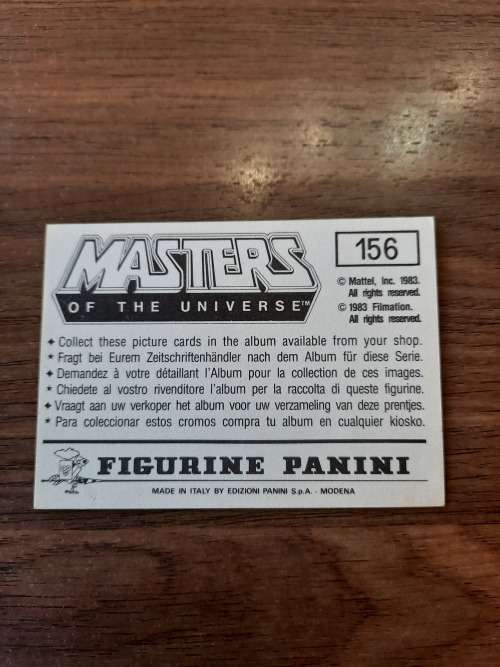 1983 MOTU PANINI STICKER 156 (MOTU) Vintage Figure