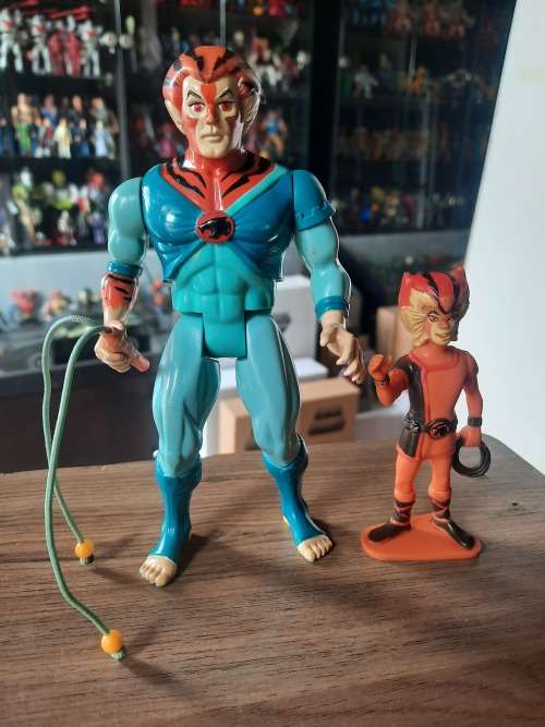 Thundercats 1986 Complete Tygra And PVC Willykat  Vintage Figure 4040