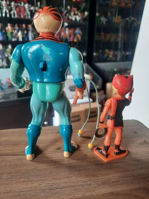 Thundercats 1986 Complete Tygra And PVC Willykat  Vintage Figure 4040