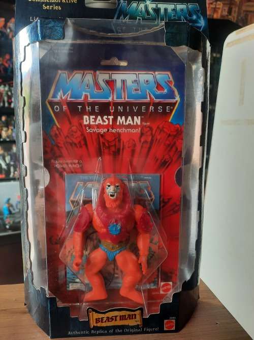 1982/2000 MOC Commemorative BEAST MAN of He-Man-Masters of the Universe (MOTU) Vintage Figure