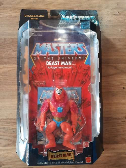 1982/2000 MOC Commemorative BEAST MAN of He-Man-Masters of the Universe (MOTU) Vintage Figure