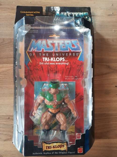 1982/2000 MOC Commemorative TRI-KLOPS of He-Man-Masters of the Universe (MOTU) Vintage Figure