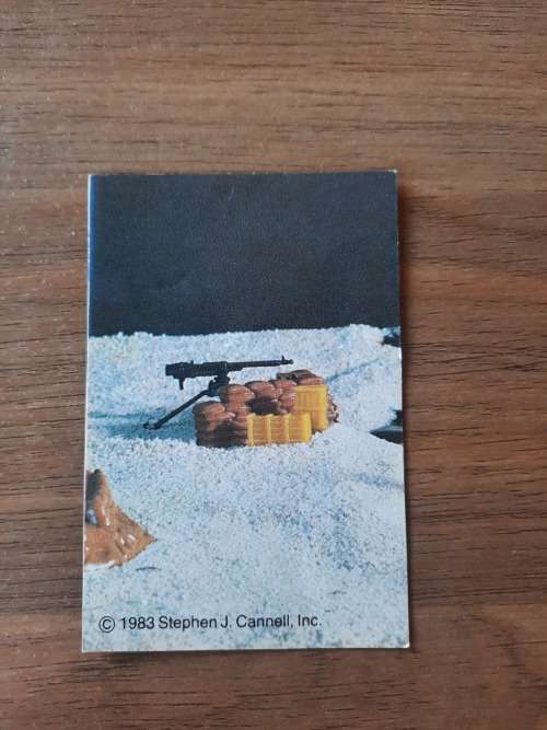A-Team 1983 Dossier Card 124