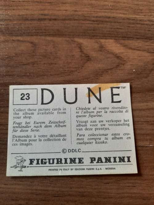 1984 DUNE Panini Sticker 23