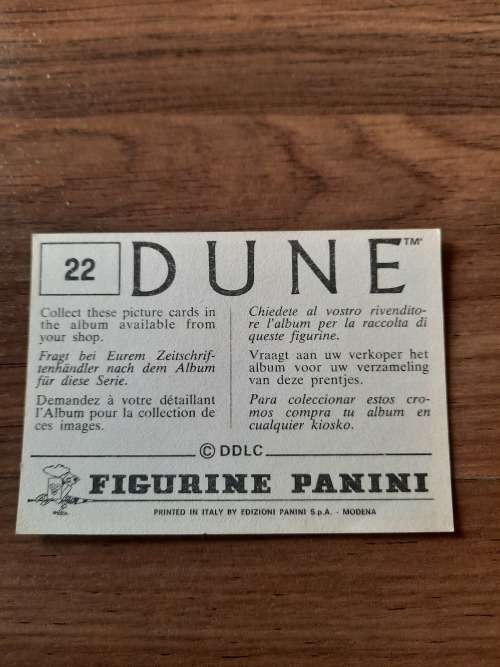 1984 DUNE Panini Sticker 22