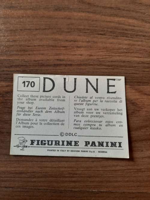 1984 DUNE Panini Sticker 170