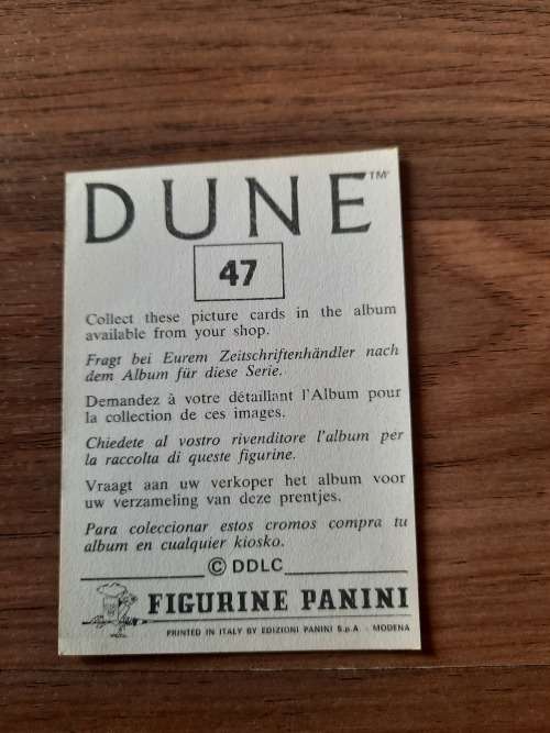 1984 DUNE Panini Sticker 47