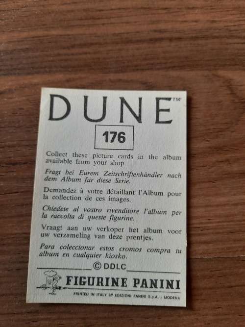 1984 DUNE Panini Sticker 176