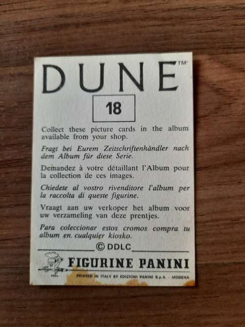 1984 DUNE Panini Sticker 18