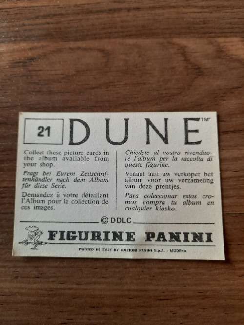 1984 DUNE Panini Sticker 21
