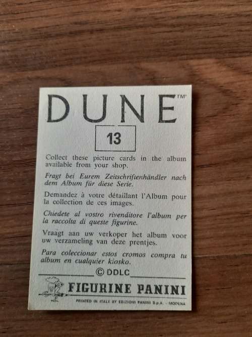 1984 DUNE Panini Sticker 13