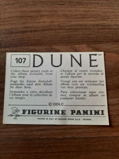 1984 DUNE Panini Sticker 107