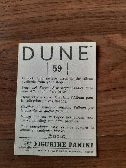 1984 DUNE Panini Sticker 59
