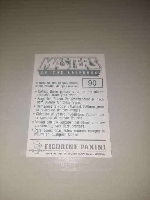 1983 MOTU PANINI STICKER 90 (MOTU) Vintage Figure