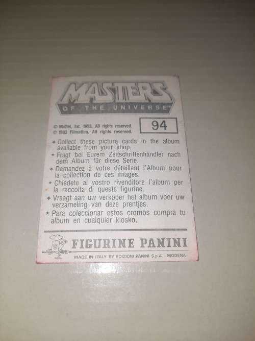 1983 MOTU PANINI STICKER 94 (MOTU) Vintage Figure