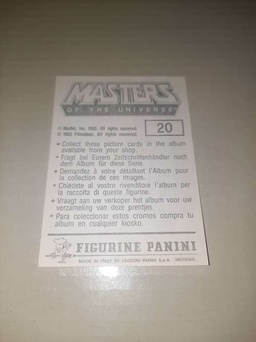 1983 MOTU PANINI STICKER 20 (MOTU) Vintage Figure