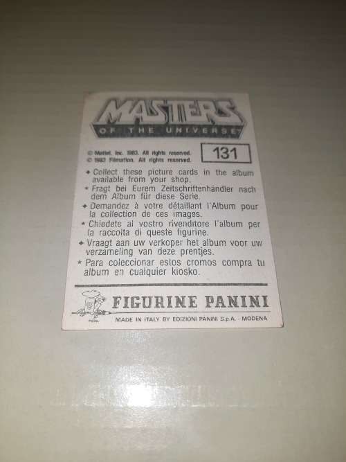 1983 MOTU PANINI STICKER 131 (MOTU) Vintage Figure