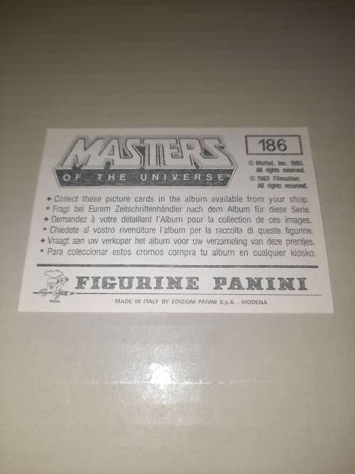 1983 MOTU PANINI STICKER 186 (MOTU) Vintage Figure