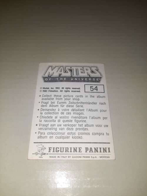 1983 MOTU PANINI STICKER 54 (MOTU) Vintage Figure