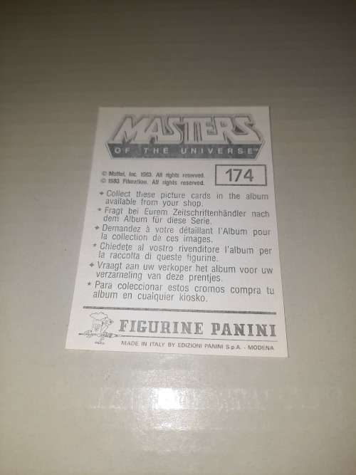 1983 MOTU PANINI STICKER 174 (MOTU) Vintage Figure