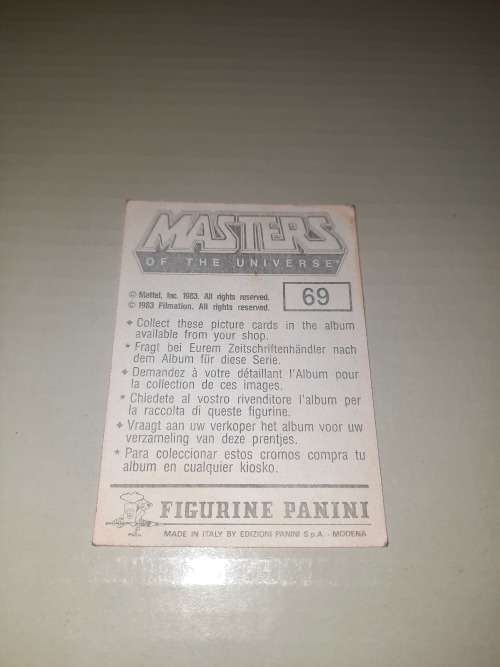 1983 MOTU PANINI STICKER 69 (MOTU) Vintage Figure